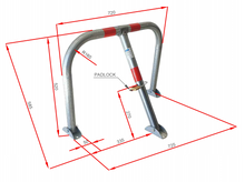 Φόρτωση εικόνας στο εργαλείο προβολής Συλλογής, Αρθρωτή Μπάρα Τύπου U με 3 Πόδια HSU3L-8050-4218-GAL