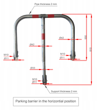 Φόρτωση εικόνας στο εργαλείο προβολής Συλλογής, Αρθρωτή Μπάρα Τύπου U με 3 Πόδια HSU3L-8050-4218-GAL