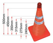Φόρτωση εικόνας στο εργαλείο προβολής Συλλογής, Τηλεσκοπικός κώνος σήμανσης 45 cm PARK-RC-45