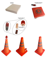 Φόρτωση εικόνας στο εργαλείο προβολής Συλλογής, Τηλεσκοπικός κώνος σήμανσης 45 cm PARK-RC-45
