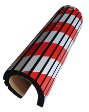 Φόρτωση εικόνας στο εργαλείο προβολής Συλλογής, Αυτοκόλλητο Αφρώδες Προστατευτικό με Εγκοπές, με Κόκκινες και Λευκές Ανακλαστικές Λωρίδες PARK-FSWP5025RW