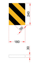 Φόρτωση εικόνας στο εργαλείο προβολής Συλλογής, Αυτοκόλλητο Αφρώδες ΠροστατευτικόΤοίχων Γκαράζ με Κίτρινες και Μαύρες Ανακλαστικές Λωρίδες PARK-FWP2418BY