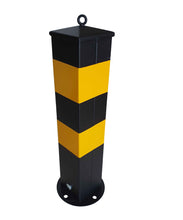 Φόρτωση εικόνας στο εργαλείο προβολής Συλλογής, Μεταλλικό Κολωνάκι Σταθερό με Πυραμιδικό Τελείωμα και Κρίκο στο Πάνω Μέρος PARK-SBF-100P-KR