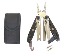 Φόρτωση εικόνας στο εργαλείο προβολής Συλλογής, Πολυεργαλείο Καθημερινής Χρήσης. Περιέχει πένσα, αιχμηρό μαχαίρι, πριόνι, κόφτη σύρματος, απογυμνωτή καλωδίων, ανοιχτήρι κονσερβών, ανοιχτήρι μπουκαλιών, γερμανικά κλειδιά, λίμα, χάρακα, μαγνητικό προσαρμογέα κατσαβιδιών με 2 κατσαβίδια διπλής όψης, εργαλείο θραύσης τζαμιών, κόφτη ζώνης αυτοκινήτου, σύστημα ασφάλισης εργαλείων και θήκη ζώνης.