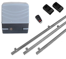 Φόρτωση εικόνας στο εργαλείο προβολής Συλλογής, Μηχανισμός συρόμενης πόρτας NORTON FCM 400 με 1 τηλεχειριστήριο, 3m μεταλλική κρεμαγιέρα και φωτοκύτταρα ενσύρματα