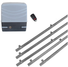 Φόρτωση εικόνας στο εργαλείο προβολής Συλλογής, Μηχανισμός συρόμενης πόρτας NORTON FCM 400 με 1 τηλεχειριστήριο και 5m μεταλλική κρεμαγιέρα