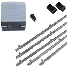 Φόρτωση εικόνας στο εργαλείο προβολής Συλλογής, Μηχανισμός συρόμενης πόρτας NORTON FCM 400 με 1 τηλεχειριστήριο, 5m μεταλλική κρεμαγιέρα και φωτοκύτταρα ενσύρματα