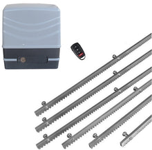 Φόρτωση εικόνας στο εργαλείο προβολής Συλλογής, Μηχανισμός συρόμενης πόρτας NORTON FCM 400 με 1 τηλεχειριστήριο και 6m μεταλλική κρεμαγιέρα