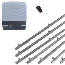 Φόρτωση εικόνας στο εργαλείο προβολής Συλλογής, Μηχανισμός συρόμενης πόρτας NORTON FCM 400 με 1 τηλεχειριστήριο και 7m μεταλλική κρεμαγιέρα