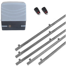 Φόρτωση εικόνας στο εργαλείο προβολής Συλλογής, Μηχανισμός συρόμενης πόρτας NORTON FCM 400 με 2 τηλεχειριστήρια και 5m μεταλλική κρεμαγιέρα