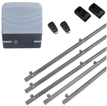 Φόρτωση εικόνας στο εργαλείο προβολής Συλλογής, Μηχανισμός συρόμενης πόρτας NORTON FCM 400 με 2 τηλεχειριστήρια, 5m μεταλλική κρεμαγιέρα και φωτοκύτταρα ενσύρματα