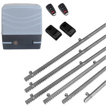 Φόρτωση εικόνας στο εργαλείο προβολής Συλλογής, Μηχανισμός συρόμενης πόρτας NORTON FCM 400 με 2 τηλεχειριστήρια, 6m μεταλλική κρεμαγιέρα και φωτοκύτταρα ενσύρματα