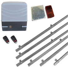 Φόρτωση εικόνας στο εργαλείο προβολής Συλλογής, Μηχανισμός συρόμενης πόρτας NORTON FCM 400 με 2 τηλεχειριστήρια, 6m μεταλλική κρεμαγιέρα και φωτοκύτταρα ασύρματα