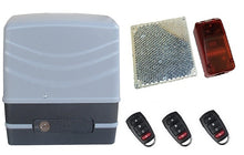 Φόρτωση εικόνας στο εργαλείο προβολής Συλλογής, Μηχανισμός συρόμενης πόρτας NORTON FCM 400 με 3 τηλεχειριστήρια και φωτοκύτταρα ασύρματα