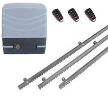 Φόρτωση εικόνας στο εργαλείο προβολής Συλλογής, Μηχανισμός συρόμενης πόρτας NORTON FCM 400 με 3 τηλεχειριστήρια και 3m μεταλλική κρεμαγιέρα