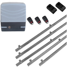 Φόρτωση εικόνας στο εργαλείο προβολής Συλλογής, Μηχανισμός συρόμενης πόρτας NORTON FCM 400 με 3 τηλεχειριστήρια, 5m μεταλλική κρεμαγιέρα και φωτοκύτταρα ενσύρματα