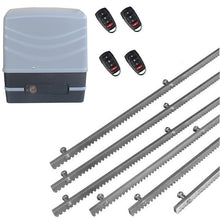 Φόρτωση εικόνας στο εργαλείο προβολής Συλλογής, Μηχανισμός συρόμενης πόρτας NORTON FCM 400 με 4 τηλεχειριστήρια και 6m μεταλλική κρεμαγιέρα