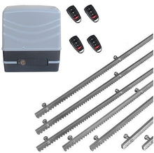 Φόρτωση εικόνας στο εργαλείο προβολής Συλλογής, Μηχανισμός συρόμενης πόρτας NORTON FCM 400 με 4 τηλεχειριστήρια και 7m μεταλλική κρεμαγιέρα