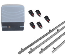 Φόρτωση εικόνας στο εργαλείο προβολής Συλλογής, Μηχανισμός συρόμενης πόρτας NORTON FCM 400 με 5 τηλεχειριστήρια και 4m μεταλλική κρεμαγιέρα