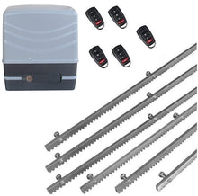 Φόρτωση εικόνας στο εργαλείο προβολής Συλλογής, Μηχανισμός συρόμενης πόρτας NORTON FCM 400 με 5 τηλεχειριστήρια και 6m μεταλλική κρεμαγιέρα