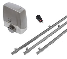 Φόρτωση εικόνας στο εργαλείο προβολής Συλλογής, Σετ μηχανισμού συρόμενης πόρτας Proteco MEKO-5 με ενσωματωμένο πινακοδέκτη, 1 τηλεχειριστήριο και 3m μεταλλική κρεμαγιέρα