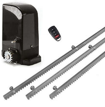 Φόρτωση εικόνας στο εργαλείο προβολής Συλλογής, Σετ μοτέρ συρόμενης πόρτας BRAVO 500 με ενσωματωμένο πινακοδέκτη, 1 τηλεχειριστήριο και 3m μεταλλική κρεμαγιέρα