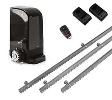 Φόρτωση εικόνας στο εργαλείο προβολής Συλλογής, Σετ μοτέρ συρόμενης πόρτας BRAVO 500 με ενσωματωμένο πινακοδέκτη, 1 τηλεχειριστήριο, 3m μεταλλική κρεμαγιέρα και φωτοκύτταρα ενσύρματα