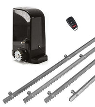 Φόρτωση εικόνας στο εργαλείο προβολής Συλλογής, Σετ μοτέρ συρόμενης πόρτας BRAVO 500 με ενσωματωμένο πινακοδέκτη, 1 τηλεχειριστήριο και 4m μεταλλική κρεμαγιέρα