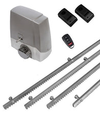 Φόρτωση εικόνας στο εργαλείο προβολής Συλλογής, Σετ μηχανισμού συρόμενης πόρτας Proteco MEKO-5 με ενσωματωμένο πινακοδέκτη, 1 τηλεχειριστήριο, 4m μεταλλική κρεμαγιέρα και φωτοκύτταρα ενσύρματα