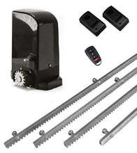 Φόρτωση εικόνας στο εργαλείο προβολής Συλλογής, Σετ μοτέρ συρόμενης πόρτας BRAVO 500 με ενσωματωμένο πινακοδέκτη, 1 τηλεχειριστήριο, 4m μεταλλική κρεμαγιέρα και φωτοκύτταρα ενσύρματα