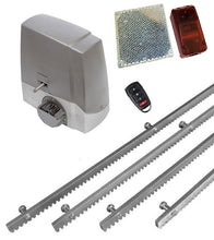 Φόρτωση εικόνας στο εργαλείο προβολής Συλλογής, Σετ μηχανισμού συρόμενης πόρτας Proteco MEKO-5 με ενσωματωμένο πινακοδέκτη, 1 τηλεχειριστήριο, 4m μεταλλική κρεμαγιέρα και φωτοκύτταρα ασύρματα