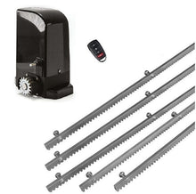 Φόρτωση εικόνας στο εργαλείο προβολής Συλλογής, Σετ μοτέρ συρόμενης πόρτας BRAVO 500 με ενσωματωμένο πινακοδέκτη, 1 τηλεχειριστήριο και 5m μεταλλική κρεμαγιέρα