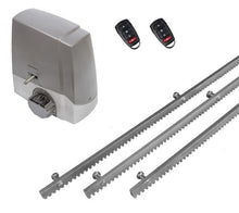 Φόρτωση εικόνας στο εργαλείο προβολής Συλλογής, Σετ μηχανισμού συρόμενης πόρτας Proteco MEKO-5 με ενσωματωμένο πινακοδέκτη, 2 τηλεχειριστήρια και 3m μεταλλική κρεμαγιέρα