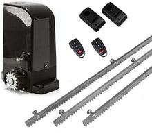 Φόρτωση εικόνας στο εργαλείο προβολής Συλλογής, Σετ μοτέρ συρόμενης πόρτας BRAVO 500 με ενσωματωμένο πινακοδέκτη, 2 τηλεχειριστήρια, 3m μεταλλική κρεμαγιέρα και φωτοκύτταρα ενσύρματα