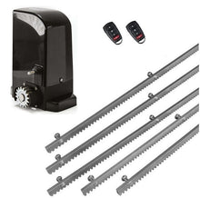 Φόρτωση εικόνας στο εργαλείο προβολής Συλλογής, Σετ μοτέρ συρόμενης πόρτας BRAVO 500 με ενσωματωμένο πινακοδέκτη, 2 τηλεχειριστήρια και 5m μεταλλική κρεμαγιέρα