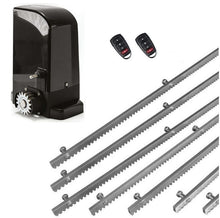 Φόρτωση εικόνας στο εργαλείο προβολής Συλλογής, Σετ μοτέρ συρόμενης πόρτας BRAVO 500 με ενσωματωμένο πινακοδέκτη, 2 τηλεχειριστήρια και 7m μεταλλική κρεμαγιέρα