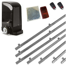 Φόρτωση εικόνας στο εργαλείο προβολής Συλλογής, Σετ μοτέρ συρόμενης πόρτας BRAVO 500 με ενσωματωμένο πινακοδέκτη, 2 τηλεχειριστήρια, 7m μεταλλική κρεμαγιέρα και φωτοκύτταρα με ανακλαστήρα