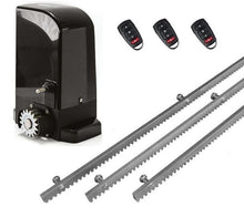 Φόρτωση εικόνας στο εργαλείο προβολής Συλλογής, Σετ μοτέρ συρόμενης πόρτας BRAVO 500 με ενσωματωμένο πινακοδέκτη, 3 τηλεχειριστήρια και 3m μεταλλική κρεμαγιέρα