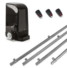 Φόρτωση εικόνας στο εργαλείο προβολής Συλλογής, Σετ μοτέρ συρόμενης πόρτας BRAVO 500 με ενσωματωμένο πινακοδέκτη, 3 τηλεχειριστήρια και 4m μεταλλική κρεμαγιέρα