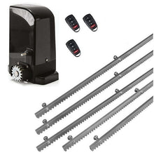 Φόρτωση εικόνας στο εργαλείο προβολής Συλλογής, Σετ μοτέρ συρόμενης πόρτας BRAVO 500 με ενσωματωμένο πινακοδέκτη, 3 τηλεχειριστήρια και 5m μεταλλική κρεμαγιέρα