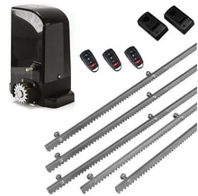 Φόρτωση εικόνας στο εργαλείο προβολής Συλλογής, Σετ μοτέρ συρόμενης πόρτας BRAVO 500 με ενσωματωμένο πινακοδέκτη, 3 τηλεχειριστήρια, 5m μεταλλική κρεμαγιέρα και φωτοκύτταρα ενσύρματα