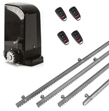 Φόρτωση εικόνας στο εργαλείο προβολής Συλλογής, Σετ μοτέρ συρόμενης πόρτας BRAVO 500 με ενσωματωμένο πινακοδέκτη, 4 τηλεχειριστήρια και 4m μεταλλική κρεμαγιέρα