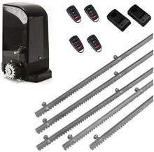 Φόρτωση εικόνας στο εργαλείο προβολής Συλλογής, Σετ μοτέρ συρόμενης πόρτας BRAVO 500 με ενσωματωμένο πινακοδέκτη, 4 τηλεχειριστήρια, 5m μεταλλική κρεμαγιέρα και φωτοκύτταρα ενσύρματα