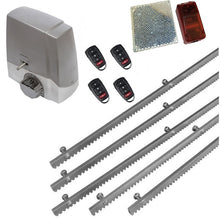 Φόρτωση εικόνας στο εργαλείο προβολής Συλλογής, Σετ μηχανισμού συρόμενης πόρτας Proteco MEKO-5 με ενσωματωμένο πινακοδέκτη, 4 τηλεχειριστήρια, 5m μεταλλική κρεμαγιέρα και φωτοκύτταρα ασύρματα