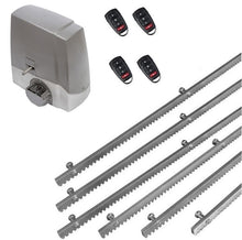 Φόρτωση εικόνας στο εργαλείο προβολής Συλλογής, Σετ μηχανισμού συρόμενης πόρτας Proteco MEKO-5 με ενσωματωμένο πινακοδέκτη, 4 τηλεχειριστήρια και 6m μεταλλική κρεμαγιέρα