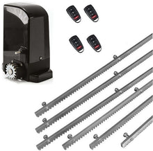 Φόρτωση εικόνας στο εργαλείο προβολής Συλλογής, Σετ μοτέρ συρόμενης πόρτας BRAVO 500 με ενσωματωμένο πινακοδέκτη, 4 τηλεχειριστήρια και 6m μεταλλική κρεμαγιέρα