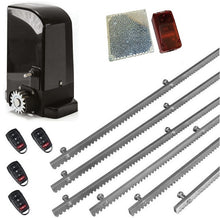 Φόρτωση εικόνας στο εργαλείο προβολής Συλλογής, Σετ μοτέρ συρόμενης πόρτας BRAVO 500 με ενσωματωμένο πινακοδέκτη, 4 τηλεχειριστήρια, 6m μεταλλική κρεμαγιέρα και φωτοκύτταρα με ανακλαστήρα