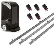 Φόρτωση εικόνας στο εργαλείο προβολής Συλλογής, Σετ μοτέρ συρόμενης πόρτας BRAVO 500 με ενσωματωμένο πινακοδέκτη, 5 τηλεχειριστήρια και 3m μεταλλική κρεμαγιέρα