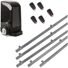 Φόρτωση εικόνας στο εργαλείο προβολής Συλλογής, Σετ μοτέρ συρόμενης πόρτας BRAVO 500 με ενσωματωμένο πινακοδέκτη, 5 τηλεχειριστήρια και 5m μεταλλική κρεμαγιέρα