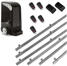 Φόρτωση εικόνας στο εργαλείο προβολής Συλλογής, Σετ μοτέρ συρόμενης πόρτας BRAVO 500 με ενσωματωμένο πινακοδέκτη, 5 τηλεχειριστήρια, 6m μεταλλική κρεμαγιέρα και φωτοκύτταρα ενσύρματα